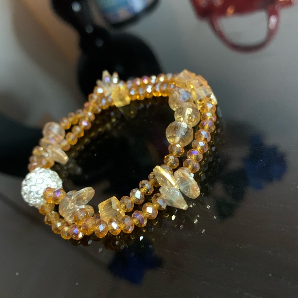 Shiny crystals bracelet🤎 - Picture 4 of 6
